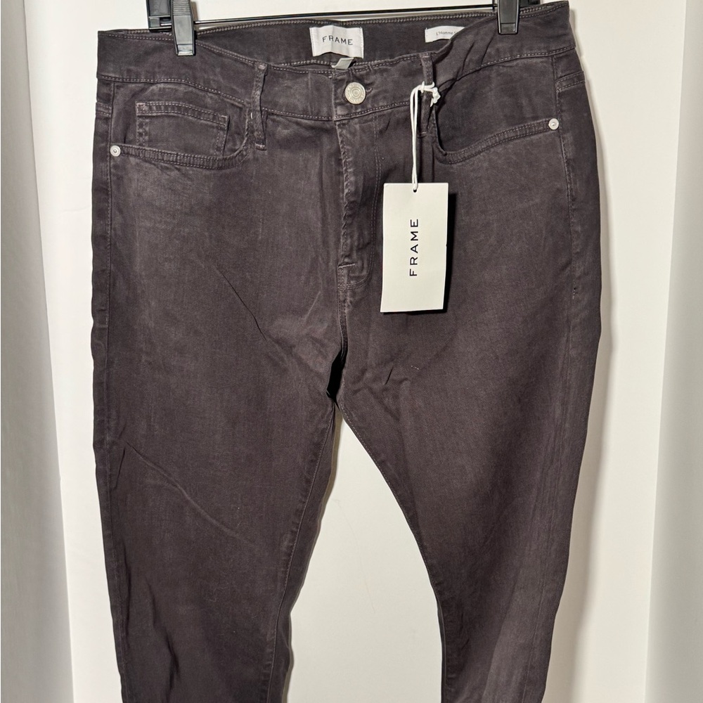 Frame Denim Men's Charcoal Slim Jeans